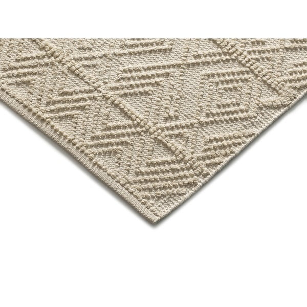 Krémszínű mosható kézi szövésű újrahasznosított pamut szőnyeg 160x230 cm Pamuk – Universal-image-2