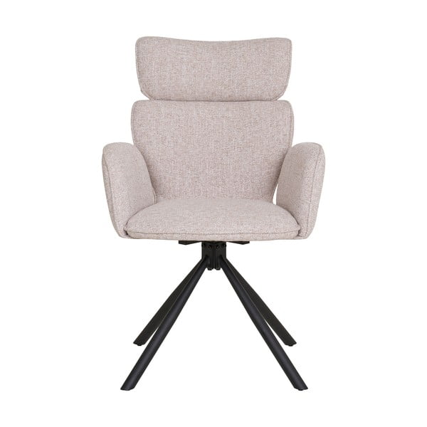 Bézs kárpitozott karfás étkezőfotel szett 2 db-os Cordoba – House Nordic-image-2