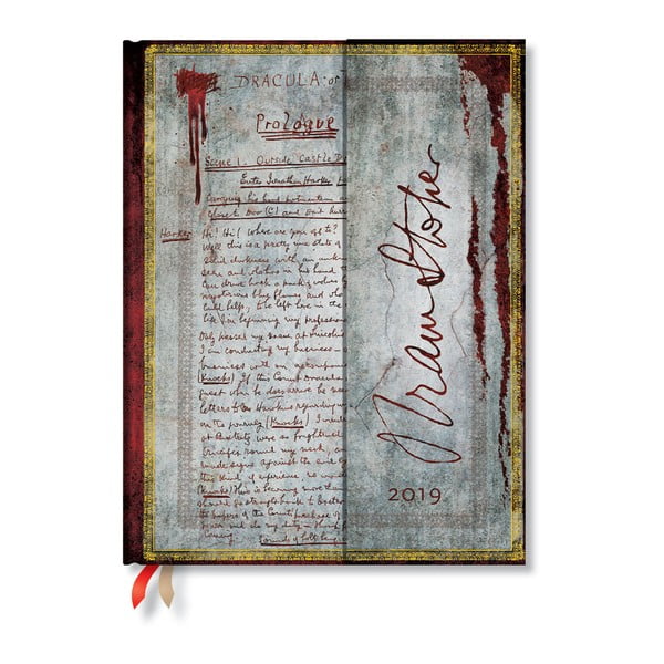 Dracula 2019-es határidőnapló, 18 x 23 cm - Paperblanks
