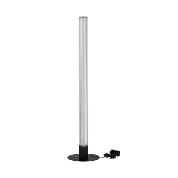 Matt fekete alumínium LED dimmelhető állólámpa üveg búrával (magasság 130 cm) Glovia – Nova Luce