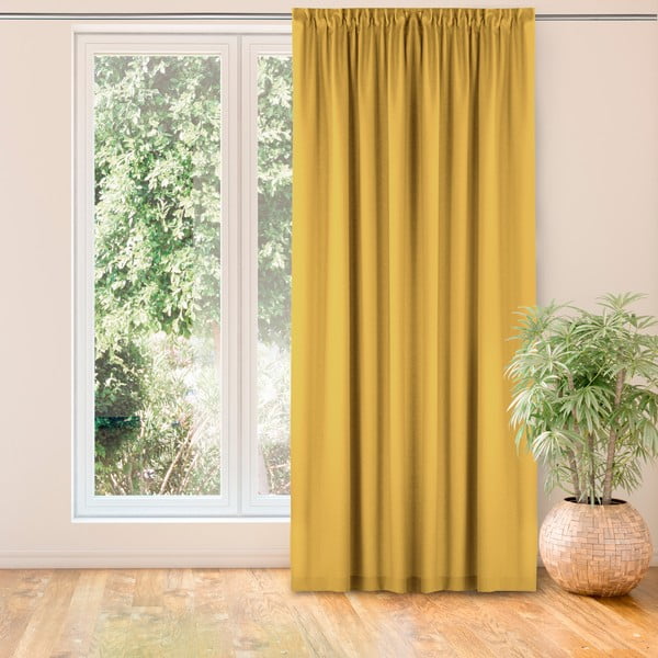 Mustársárga függöny 300x300 cm Carmena – Homede-image-1