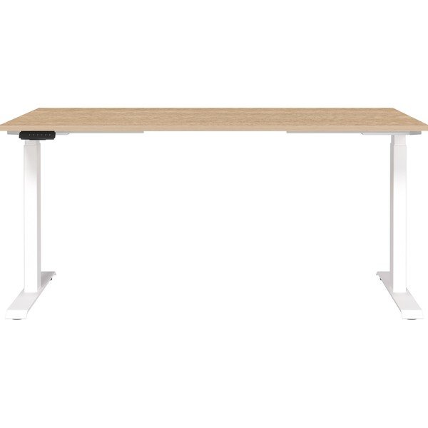 Állítható íróasztal elektromosan állítható magassággal tölgyfa dekoros asztallappal 80x160 cm Jet – Germania-image-1