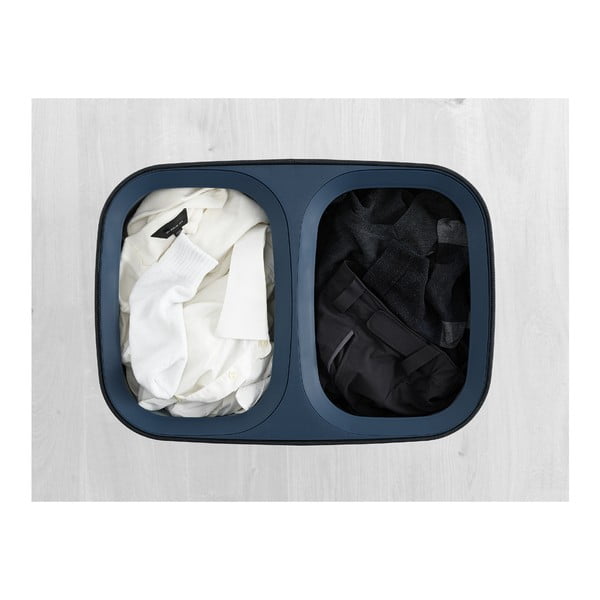 Antracitszürke textil-műanyag szennyeskosár 2x45 l Tota – Joseph Joseph-image-4