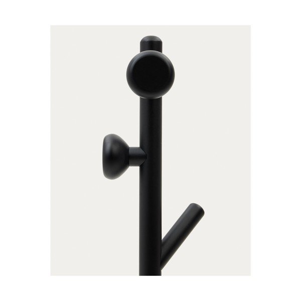 Fekete bükkfa fogas 46x170 cm Nadue – Kave Home-image-3