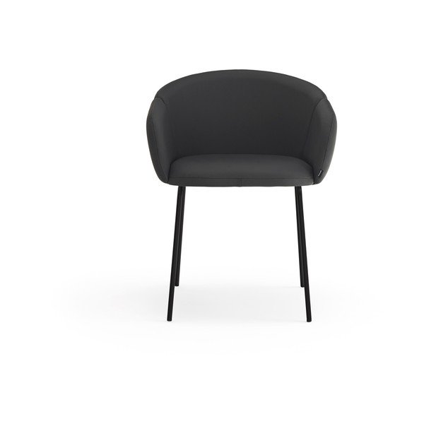 Fekete kárpitozott étkezőfotel Add – Teulat-image-1