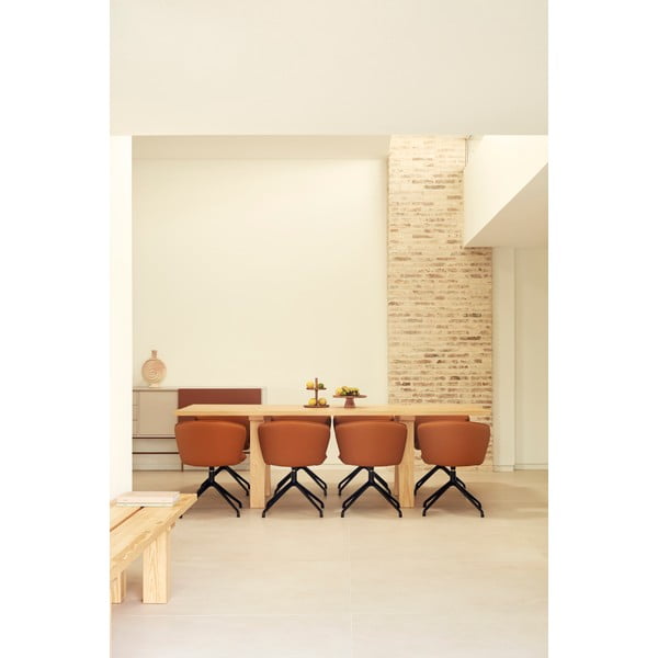 Narancssárga kárpitozott étkezőfotel szett 2 db-os Add – Teulat-image-2