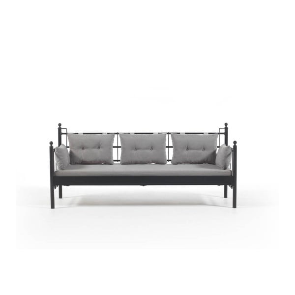 Lalas DKS szürke háromszemélyes kerti kanapé, 76 x 209 cm