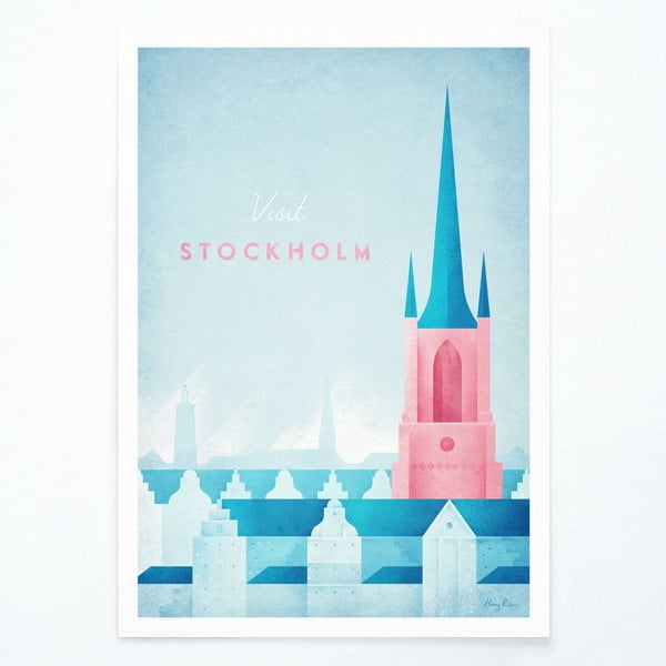 Poszter Stockholm, 30x40 cm - Travelposter