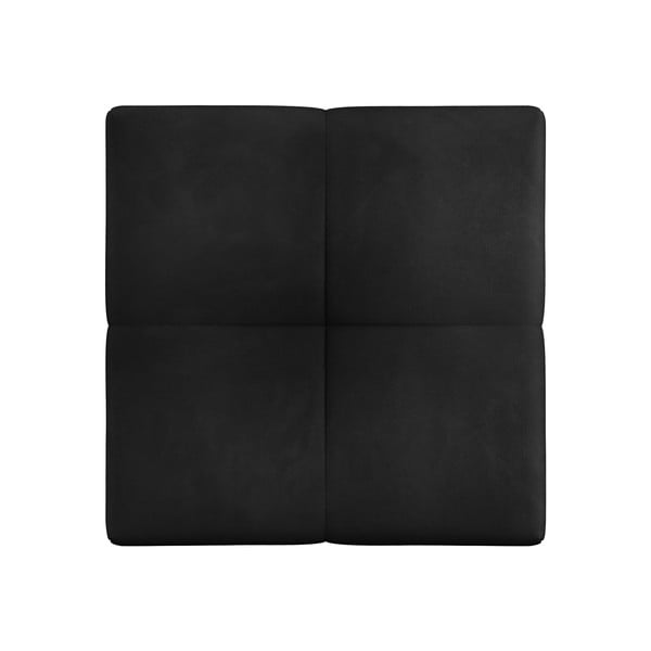 Fekete bársony kanapé modul Rome Velvet - Cosmopolitan Design-image-3