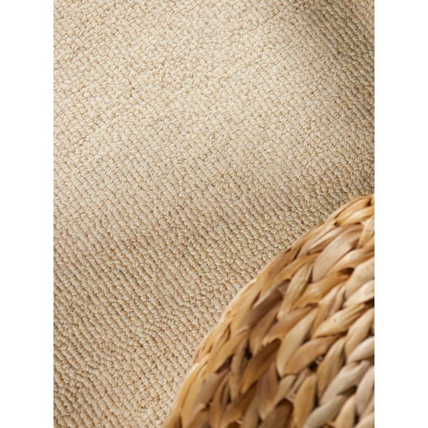 Bézs kézi szövésű gyapjú szőnyeg 140x200 cm Puristic Knots – Elle Decoration-image-3