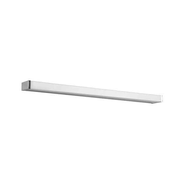 Fényes ezüstszínű LED fali lámpa (hosszúság 80 cm) Fabio – Trio