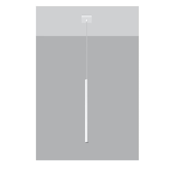 Fideus Single fehér függőlámpa - Sollux-image-2