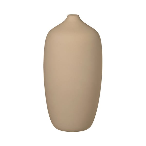 Nomad bézs kerámia váza, magasság 25 cm - Blomus