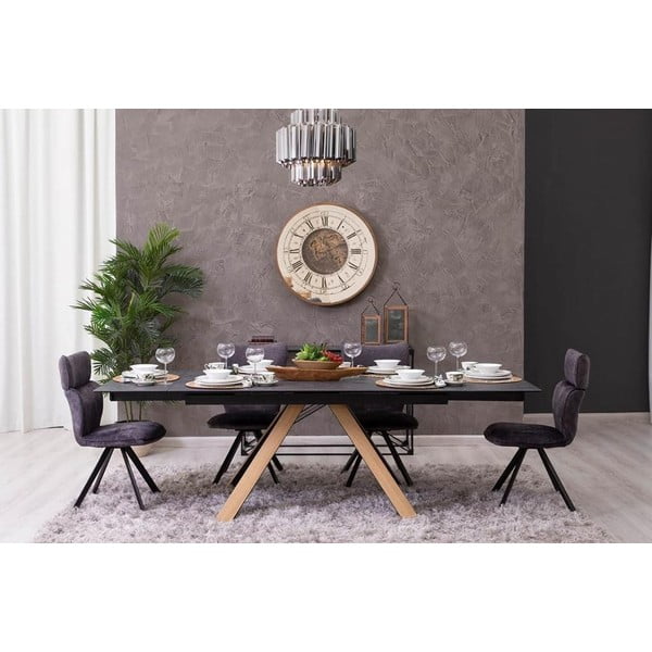 Kerámia bővíthető étkezőasztal 90x160 cm Azur – Marckeric-image-1