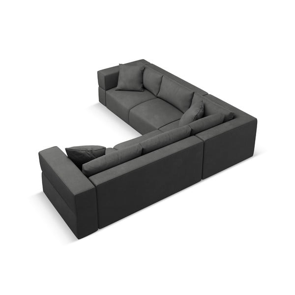 Sötétszürke sarokkanapé (variálható) Esther – Milo Casa-image-3