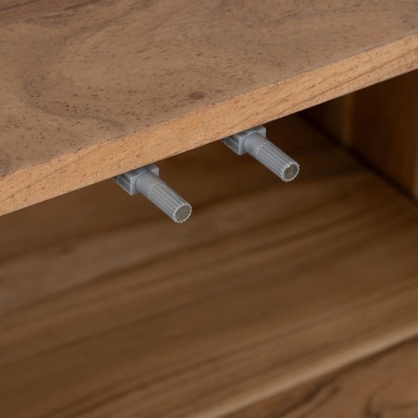 Natúr színű akácfa tálalószekrény 180x80x40 cm Creel – Ixia-image-3