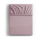 Törtrózsaszín gumis jersey lepedő 90x200 cm Amber – Restilo