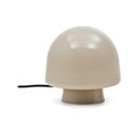 Szürkésbézs asztali lámpa üveg búrával (magasság 20 cm) Reig – Kave Home