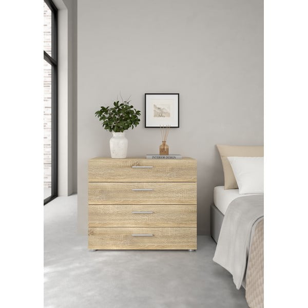 Pepe komód tölgyfa dekorral, 80 x 68 cm - Tvilum-image-1