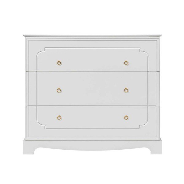 Fehér alacsony gyerek komód 102x89 cm Royal - BELLAMY