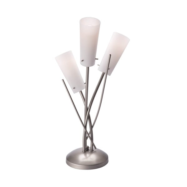 Szürke asztali lámpa üveg búrával (magasság 51 cm) Oshine – LAMKUR