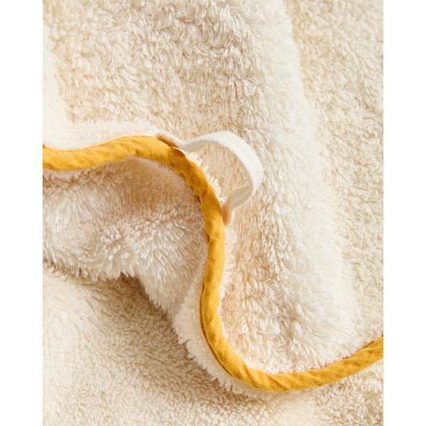 Sárga-fehér frottír pamut törölköző 50x90 cm Sedora – Kave Home-image-4