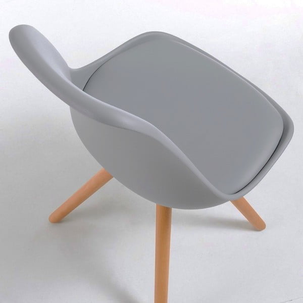 Lumos szürke szék, bükkfa lábakkal - loomi.design-image-2