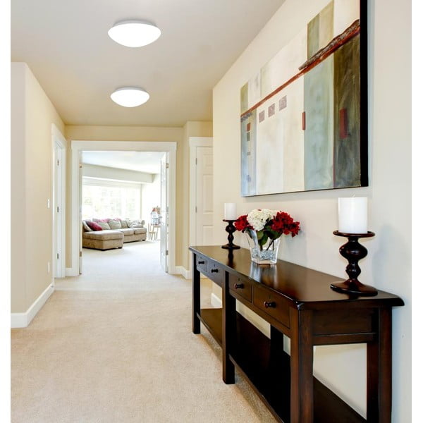 Fehér mennyezeti lámpa üveg búrával ø 17,5 cm Nina – Candellux Lighting-image-1