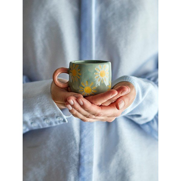 Világoskék kerámia gyerek bögre 110 ml Nini – Bloomingville-image-4