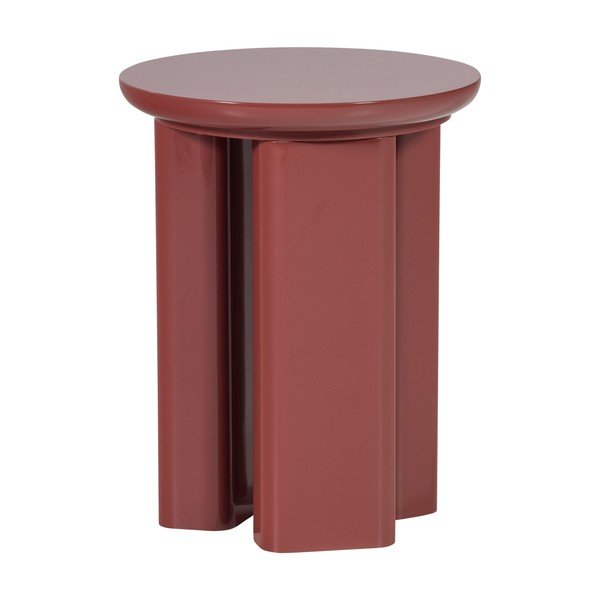 Fényes kerek tárolóasztal ø 40 cm Orivo – WOOOD