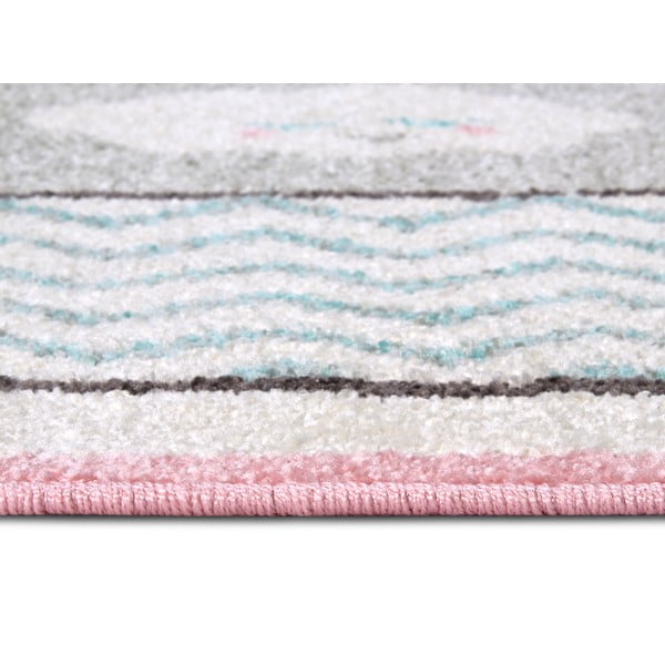 Fehér-rózsaszín gyerek szőnyeg 120x170 cm Bouncy – Hanse Home-image-2