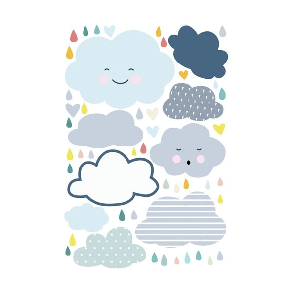 Scandinavian Clouds and Love Rain gyerek falmatrica, 90 x 60 cm - Ambiance