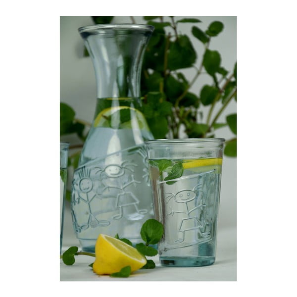 Girl átlátszó pohár újrahasznosított üvegből - Ego Dekor-image-1