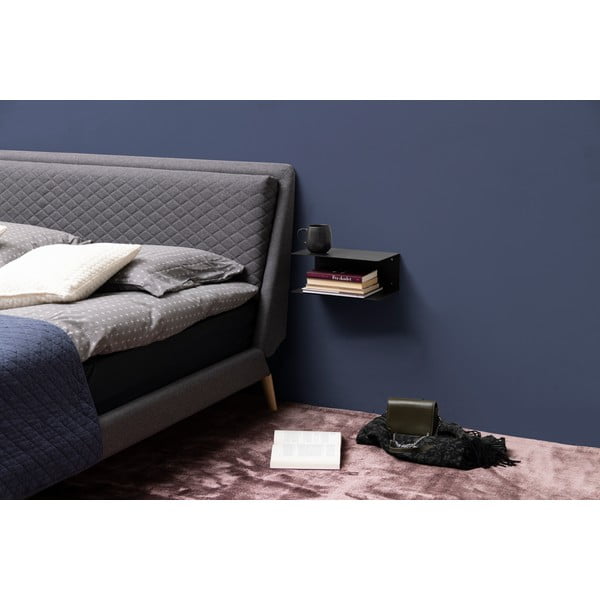 Joliet fekete fém fali polc - Actona-image-1