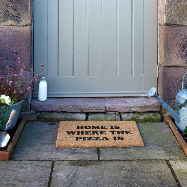 Kókuszrost lábtörlő 40x60 cm Home Is Where the Pizza Is – Artsy Doormats-image-4