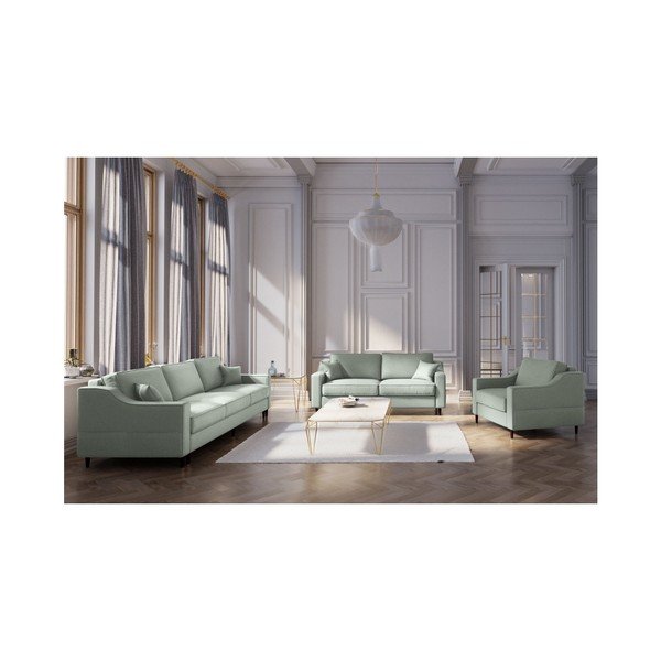 Narcisse világoszöld kétszemélyes kanapé - Mazzini Sofas-image-3
