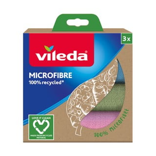Törlőkendő szett újrahasznosított mikroszálból 3 db-os 30x30 cm - Vileda