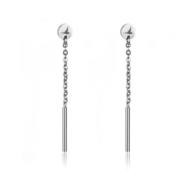 Classy női ezüstszínű rozsdamentes acél fülbevaló - Emily Westwood