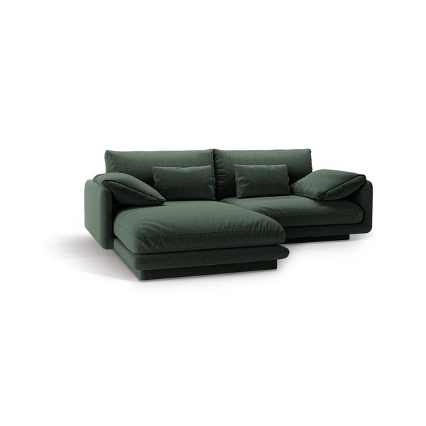 Sötétzöld sarokkanapé (bal oldali) Torino – Micadoni Home-image-2
