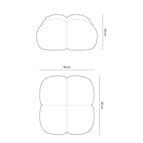 Sötétkék lábtartó Loretto – Cosmopolitan Design-image-4
