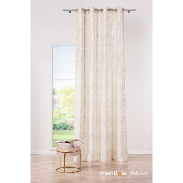 Krémszínű függöny 140x260 cm Lhasa – Mendola Fabrics-image-1