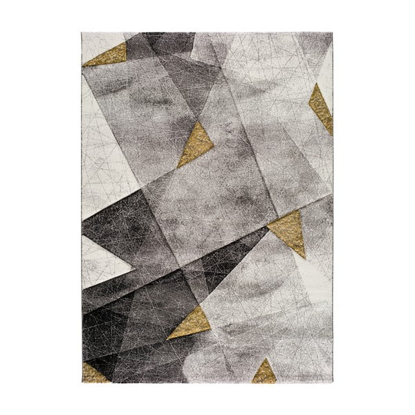 Bianca Grey szürke-sárga szőnyeg, 140 x 200 cm - Universal