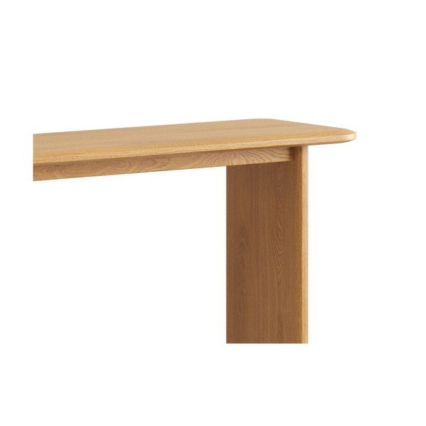 Natúr színű tölgyfa konzolasztal 40x120 cm Charlotte – Micadoni -image-3