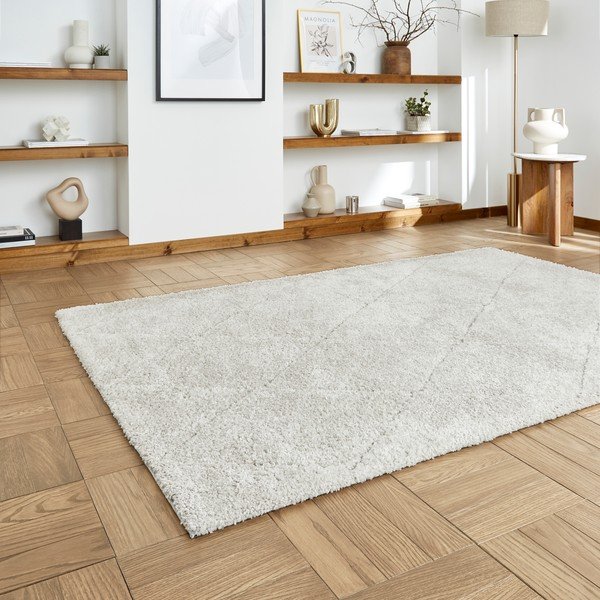 Világosszürke szőnyeg 160x230 cm Ideal Shaggy – Think Rugs-image-2