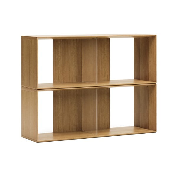 Natúr színű moduláris polcrendszer szett tölgyfa dekorral 2 db-os  101x76 cm Litto – Kave Home-image-2