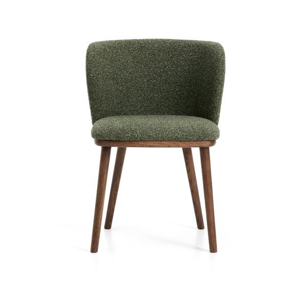 Zöld kárpitozott étkezőfotel Ciselia – Kave Home-image-4