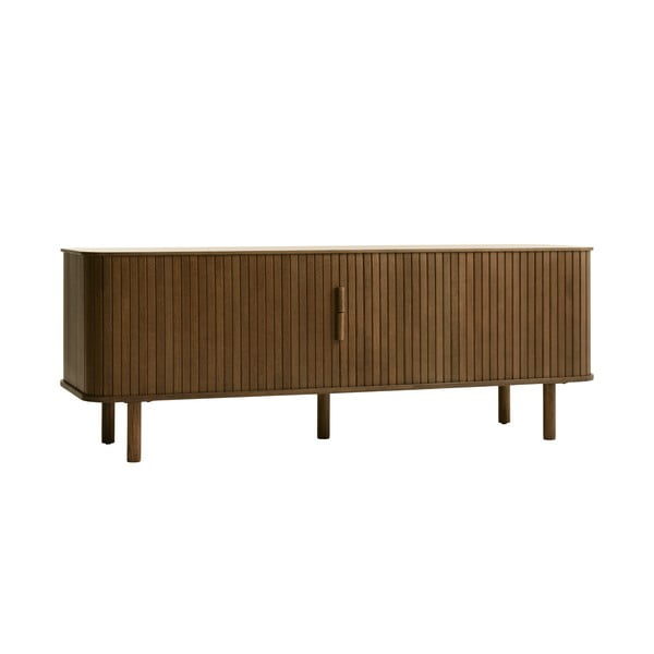 Barna TV-állvány tölgyfa dekorral 56x160 cm Cavo – Unique Furniture-image-3