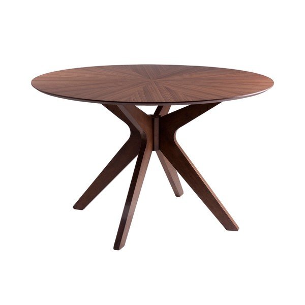 Carmel diófa mintás étkezőasztal, ⌀ 120 cm - sømcasa