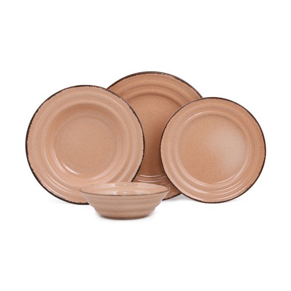 Basis 24 db-os narancssárga porcelán étkészlet - Kütahya Porselen-image-2