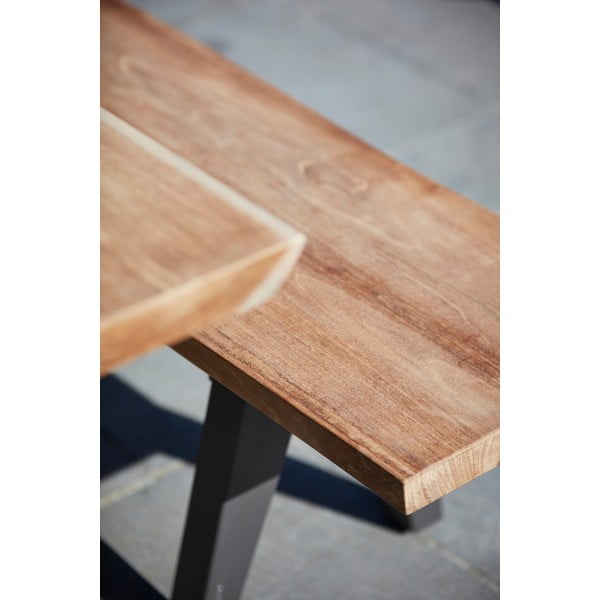 Fekete-natúr színű kerti pad Pure – Diphano-image-3